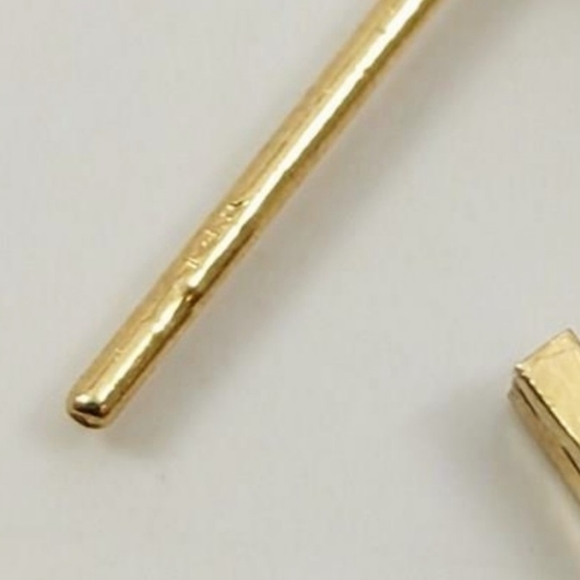 14K Gold Diamond Accent Earrings - Picture 14 of 14